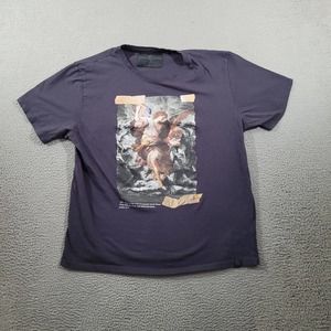Soul Star Englad Shirt Mens Extra Large Blue Mt Israfil Art Piece‎ Psalm Graphic